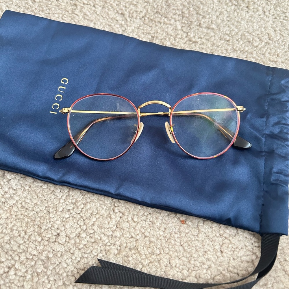 Ray-Ban Gold Frame Glasses